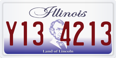 IL license plate Y134213