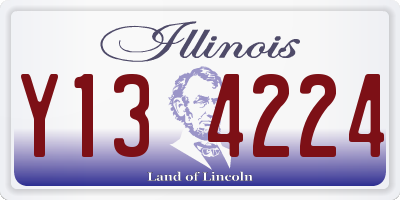 IL license plate Y134224