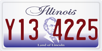 IL license plate Y134225