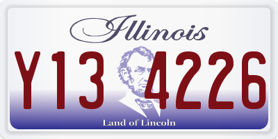 IL license plate Y134226