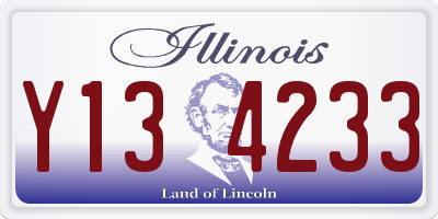 IL license plate Y134233
