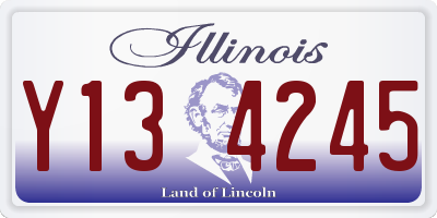 IL license plate Y134245