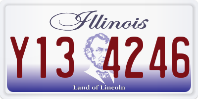 IL license plate Y134246