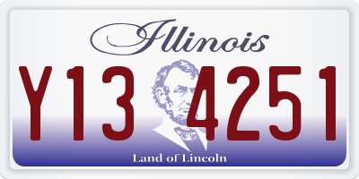 IL license plate Y134251
