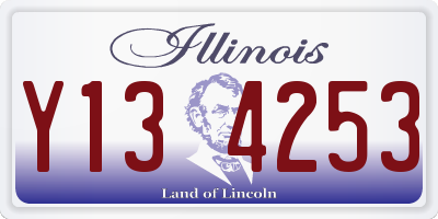 IL license plate Y134253