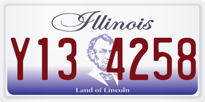 IL license plate Y134258