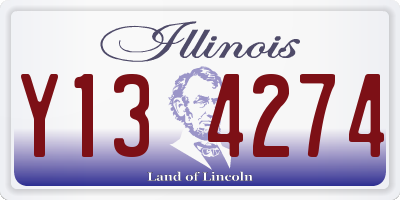 IL license plate Y134274