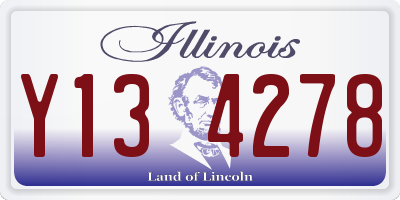 IL license plate Y134278