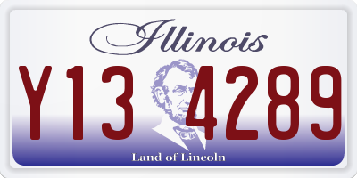 IL license plate Y134289