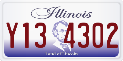 IL license plate Y134302