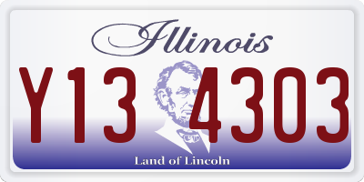 IL license plate Y134303