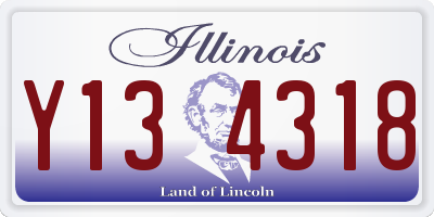 IL license plate Y134318