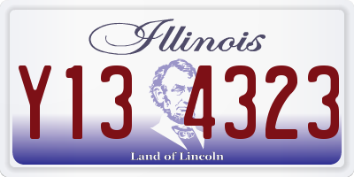 IL license plate Y134323