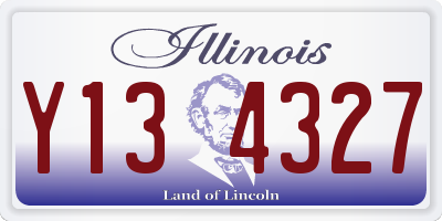 IL license plate Y134327
