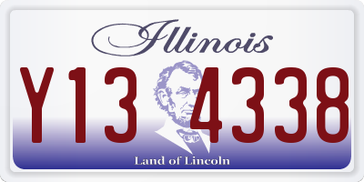 IL license plate Y134338