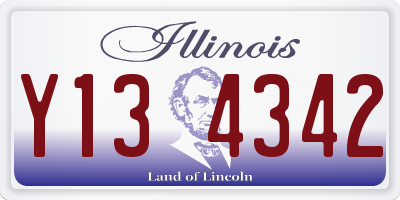 IL license plate Y134342