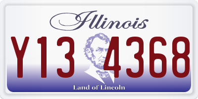 IL license plate Y134368