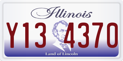 IL license plate Y134370