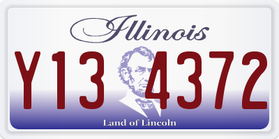 IL license plate Y134372