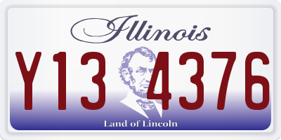 IL license plate Y134376