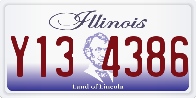 IL license plate Y134386