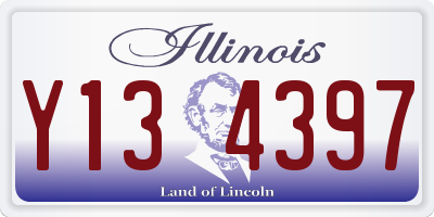 IL license plate Y134397