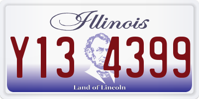 IL license plate Y134399