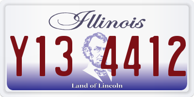 IL license plate Y134412