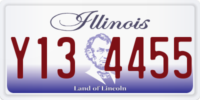 IL license plate Y134455