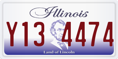 IL license plate Y134474
