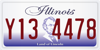 IL license plate Y134478