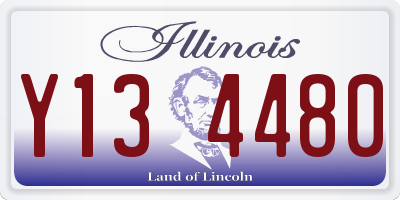 IL license plate Y134480