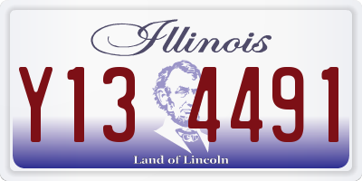 IL license plate Y134491