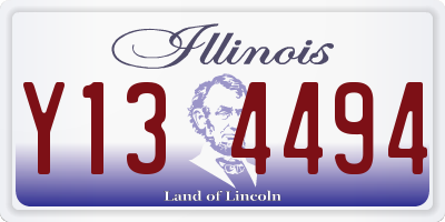 IL license plate Y134494