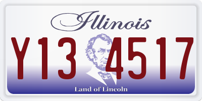 IL license plate Y134517