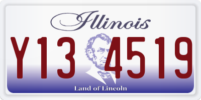 IL license plate Y134519
