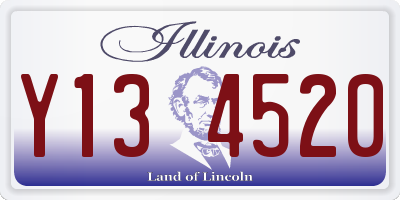 IL license plate Y134520