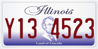 IL license plate Y134523
