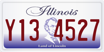 IL license plate Y134527