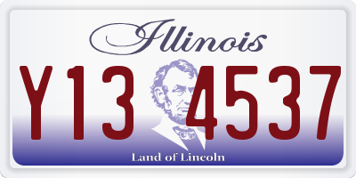 IL license plate Y134537