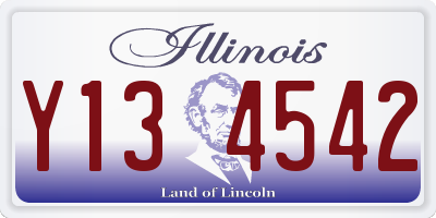 IL license plate Y134542