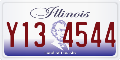 IL license plate Y134544