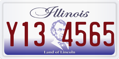 IL license plate Y134565