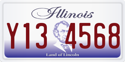 IL license plate Y134568