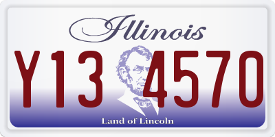 IL license plate Y134570