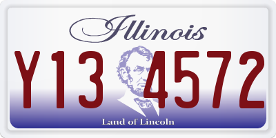IL license plate Y134572