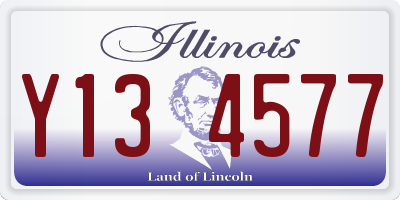 IL license plate Y134577