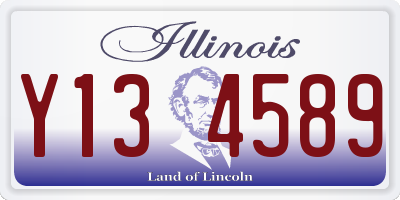 IL license plate Y134589