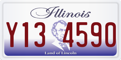 IL license plate Y134590