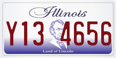 IL license plate Y134656
